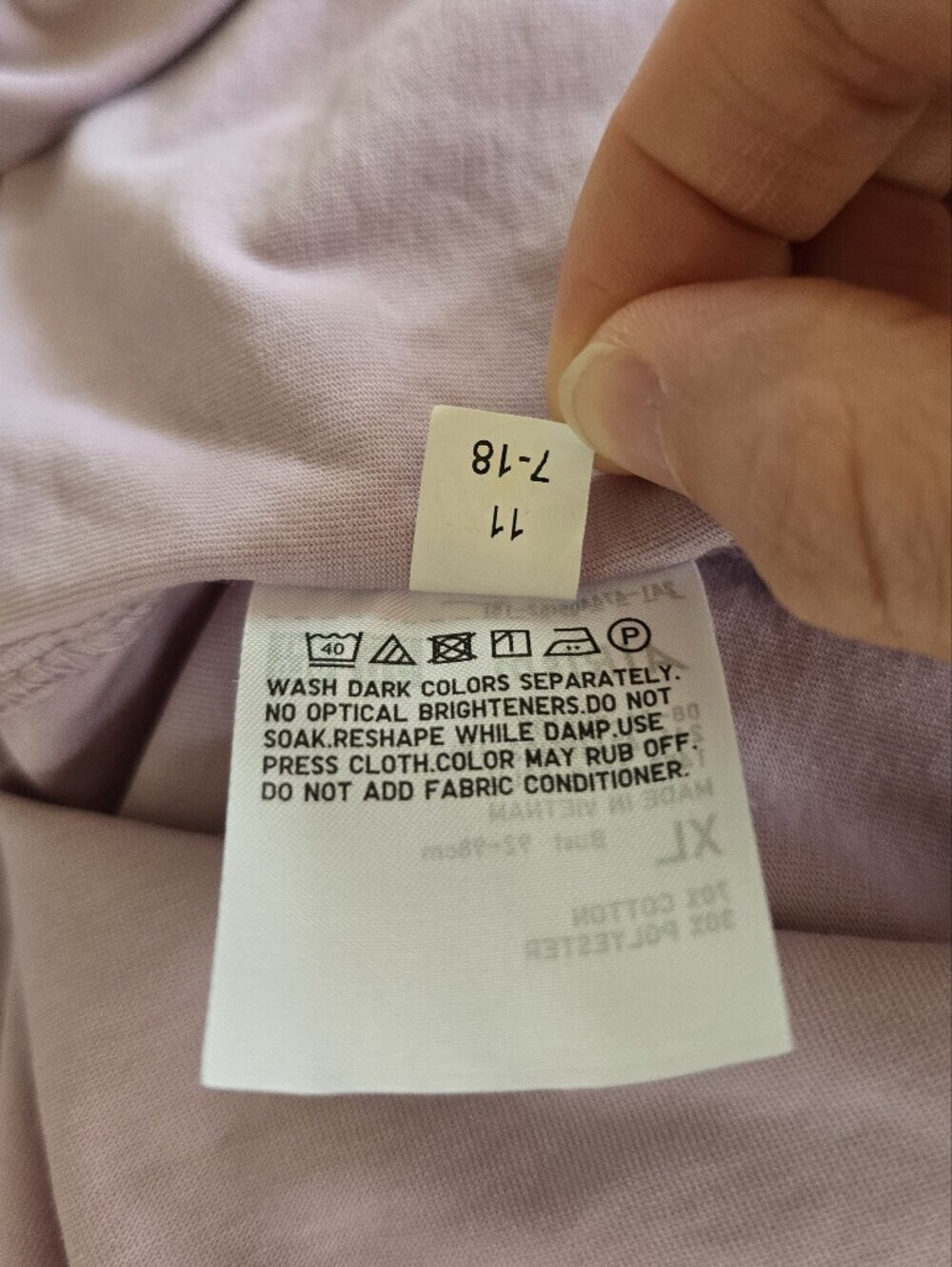 UNIQLO▪️AIRism Cotton Classic Relaxed Scoop Neck T-shirt in Dusty Mauve - Picture 7 of 10